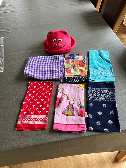 bomulds tørklæder/til børn multifarvet unisex