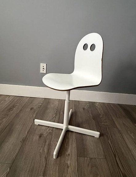 Halloween spøgelse børnestole 2 stk Ikea Valfred