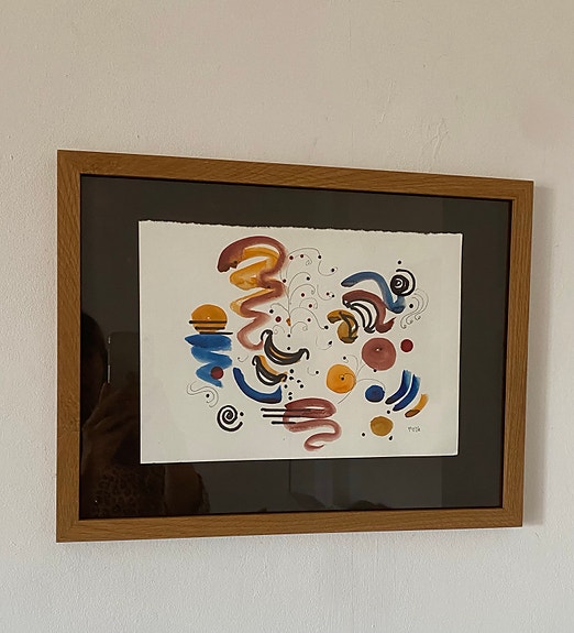 Akvarel/tuschtegning