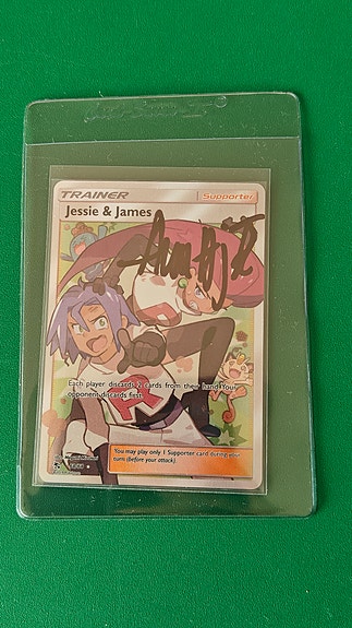 pokemonkort med autograf - jJesse & James 68/68 - ungraded