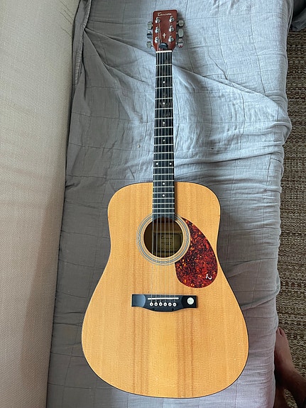 Tenson Dreadnought akustisk guitar natur