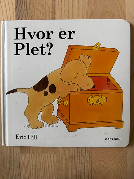 Eric Hill "Hvor er Plet?" papbog til børn