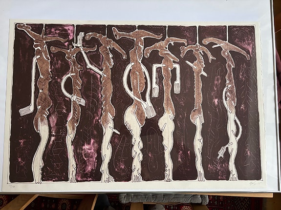 Litografi Bjørn Nørregård 1995
