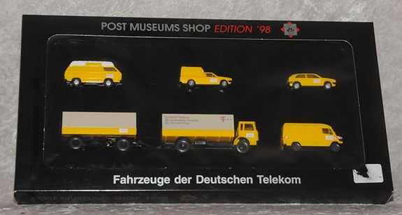 Sæt med 5 postkøretøjer fra Deutsche Post, #80-02
