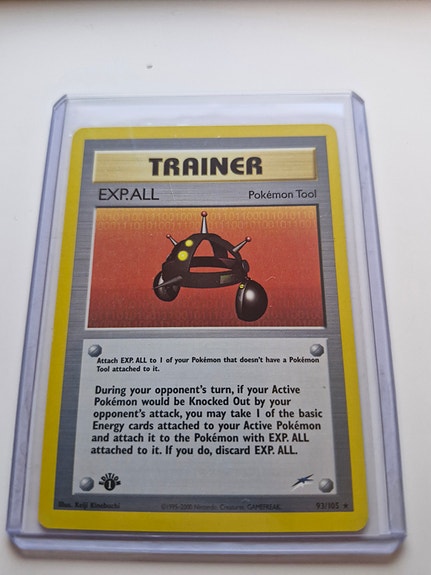 Pokémon kort Trainer EXP.ALL - 1st edition.