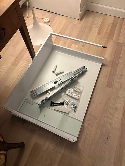 IKEA Maximera 80 cm køkkenskuffe med skinner