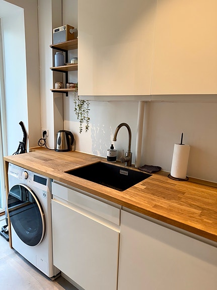 Køkkenbord med vask