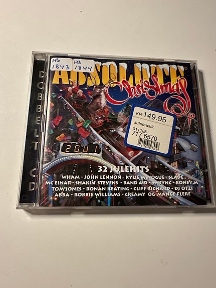 Absolute Music Christmas dobbelt CD – 32 julehits