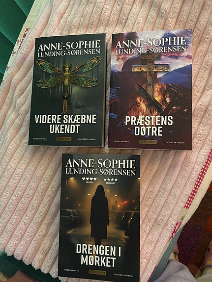 Anne-Sophie Lunding-Sørensen krimiserie – 3 bøger