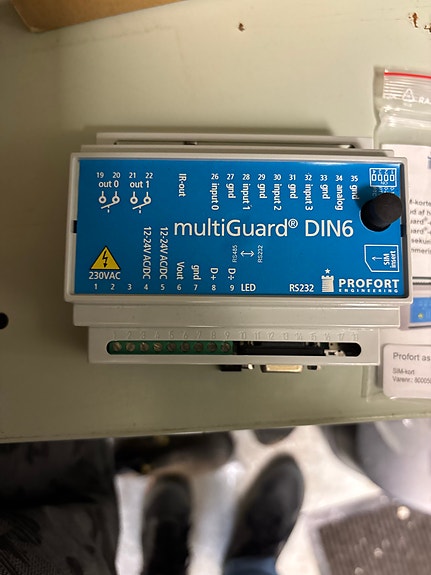 Profort multiGuard DIN6 alarmmodul 230V RS232
