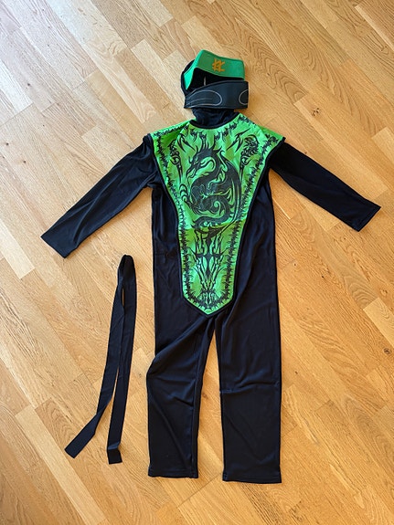 Halloween kostume Ninja 4-6 år