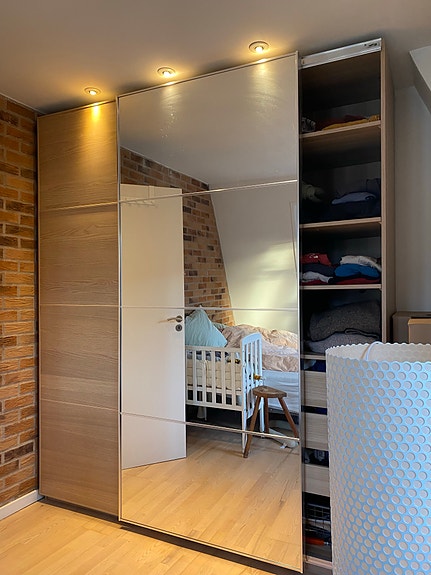 Pax garderobe spejlskab fra IKEA