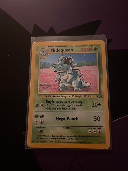 Pokémon Nidoqueen 7/64 jungle holo kort