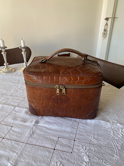 Beautyboks Mulberry læder brun