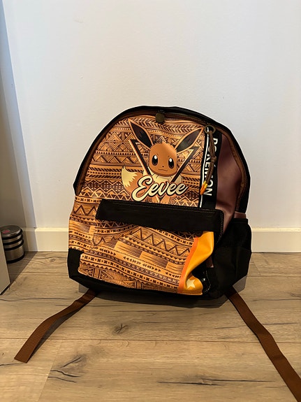 Pokémon Eevee rygsæk brun/sort til børn