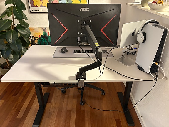 Komplet skrivebords setup