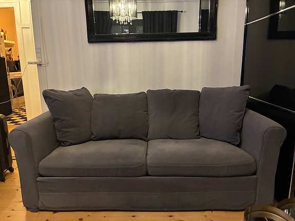 Grå GRÖNLID 2-personers sovesofa fra IKEA