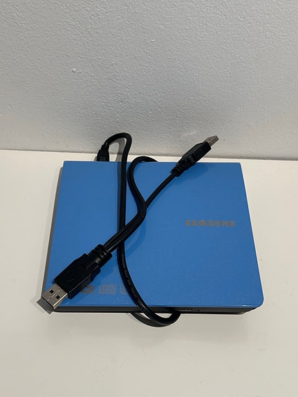 Samsung ekstern dvd afspiller, blå