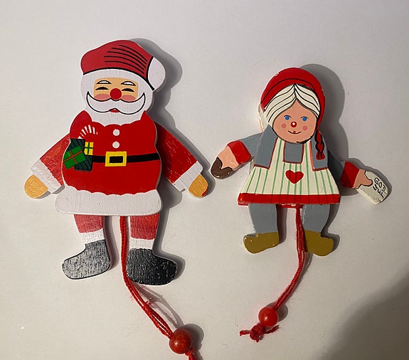 2 ældre sprællemænd - samlet pris🎄