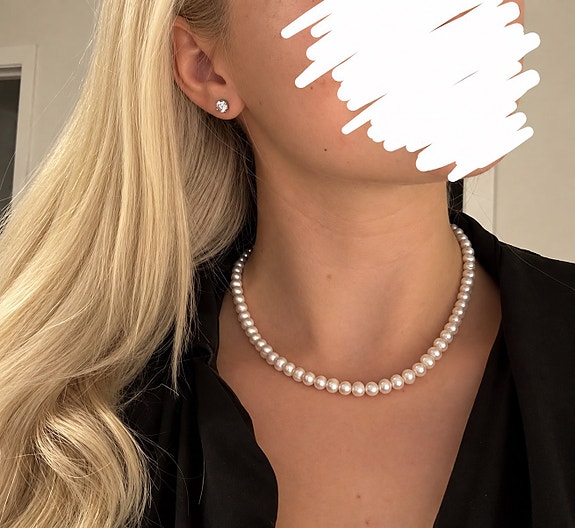 Ægte perlekæde – smukt vintage arvestykke