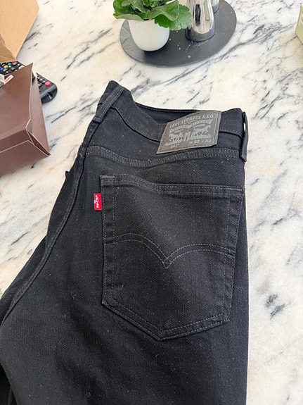 Levi's jeans W32 sort denim M
