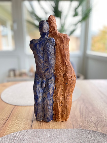 Peder Rasmussen – Unika keramikskulptur, "Tosomhed" (34 cm)