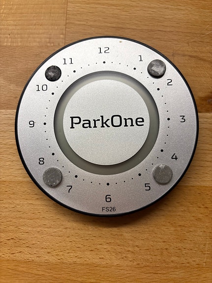 ParkOne elektronisk p-skive