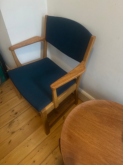 Egetræ Tengler stol med armlæn