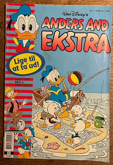 Anders And Ekstra 1990 nr. 7 inkl. indlæg