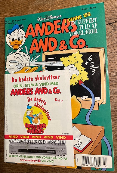 Anders And 2000 nr. 33 inkl. indlæg