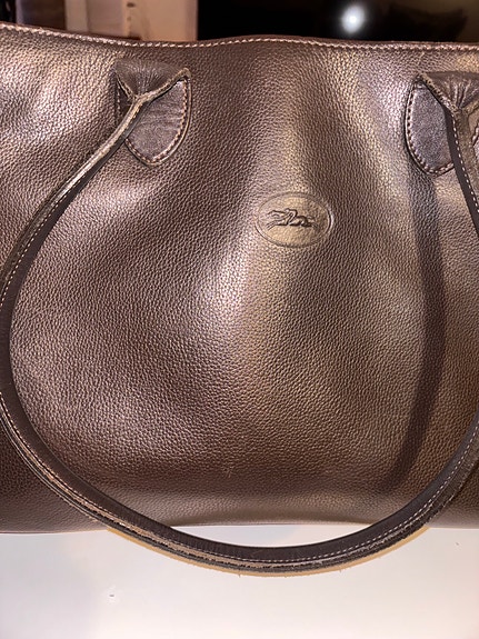 Longchamp læder skuldertaske til kvinder