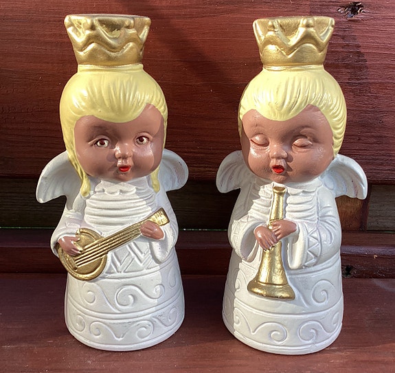 2 terracotta Engle fra DDR