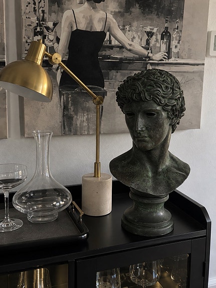 Apollo buste i Antik Bronzepatina