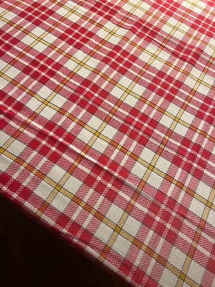 Sødeste rødternede retrodug / vintage
