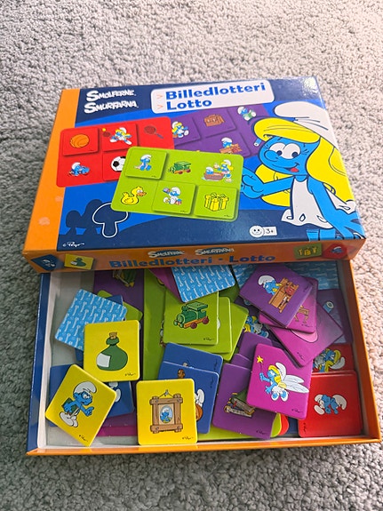 Smølferne Billedlotteri / Lotto spil