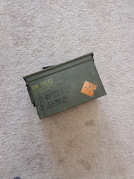 Militær ammunitions kasse / opbevarings kasse / boks