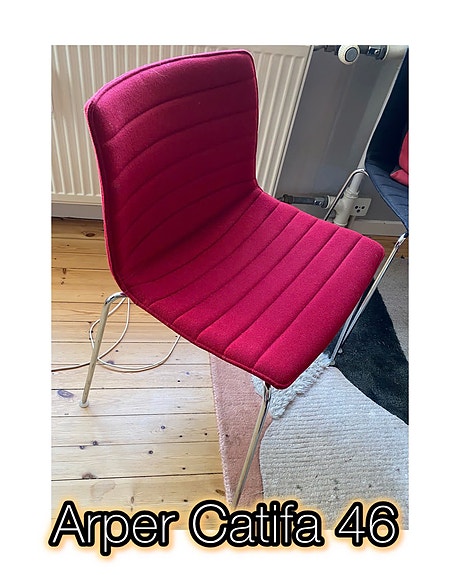 Arper Catifa 46 stol, rød