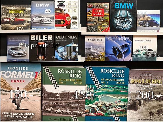 Bilbøger - Klassikere, mærkehistorie og motorsport.