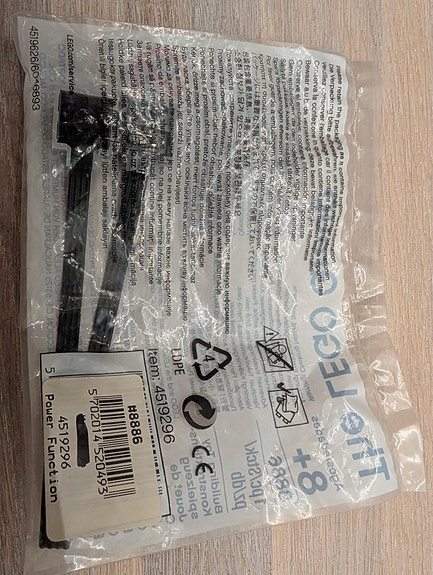 Helt ny og uåbnet. Lego. Power Functions. Forlængerledning. 20 cm. 8886.