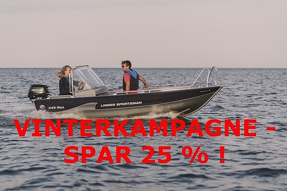 Linder 445 Max m/Mercury F20 hk EFI - DEMO - m/Variant trailer - VINTERKAMPAG...